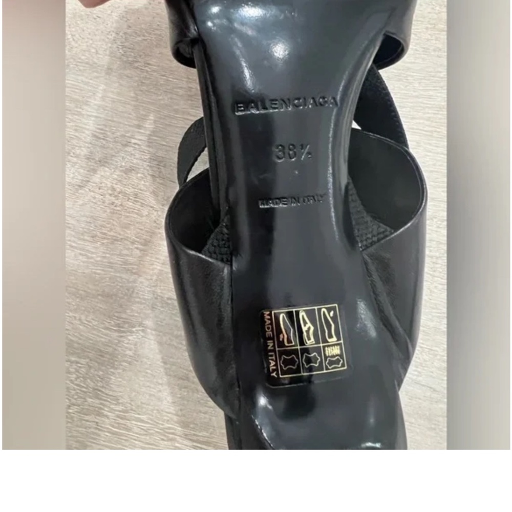 Balenciaga Chevreau Slingback Heels - Picture 7 of 9